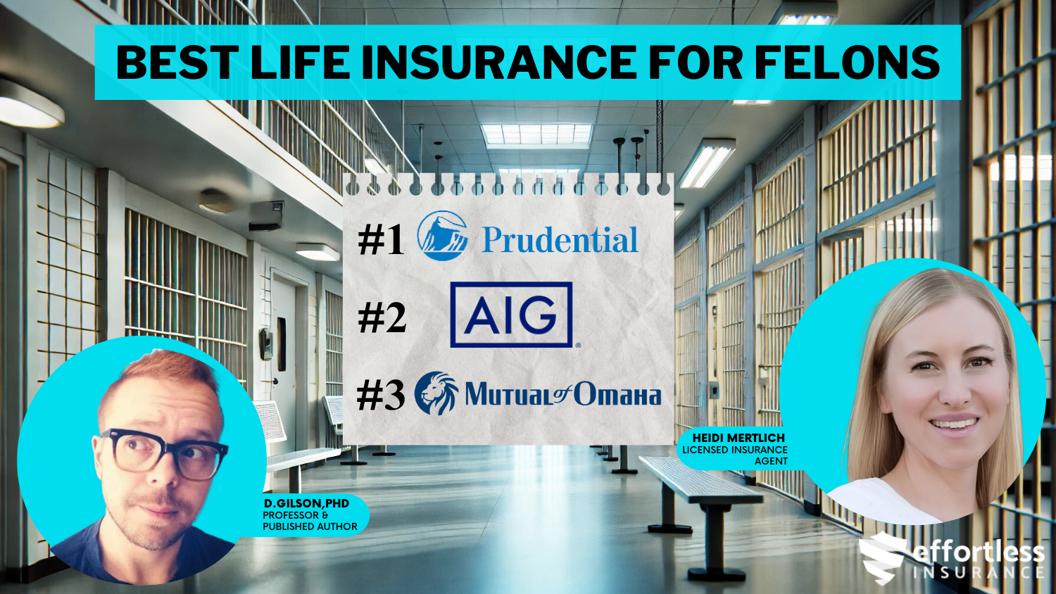 Best Life Insurance for Felons: Prudential, AIG, and Mutual of Omaha