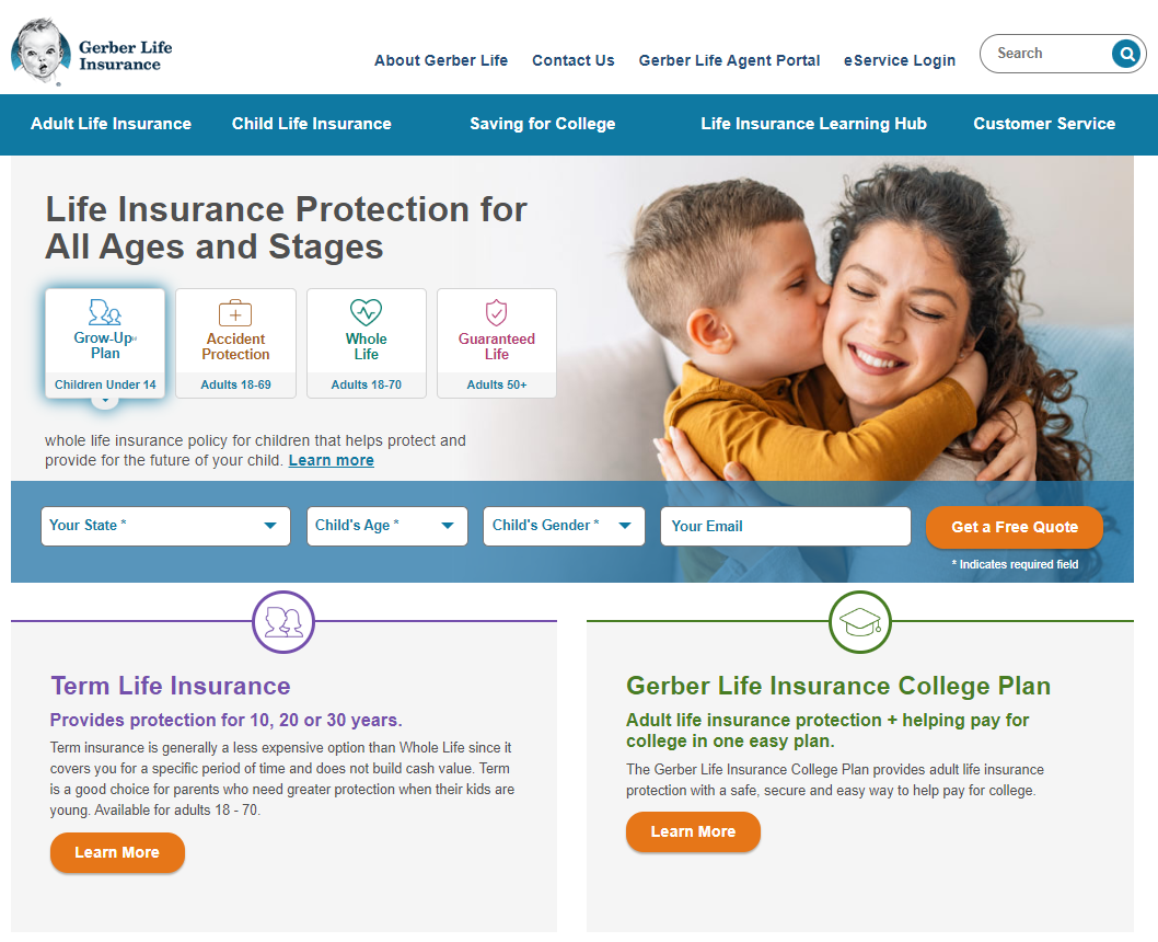 Gerber Life: best life insurance for seniors over 85