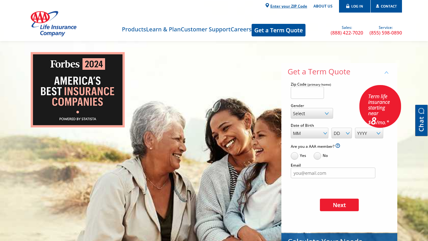 AAA Life: best life insurance for seniors over 85