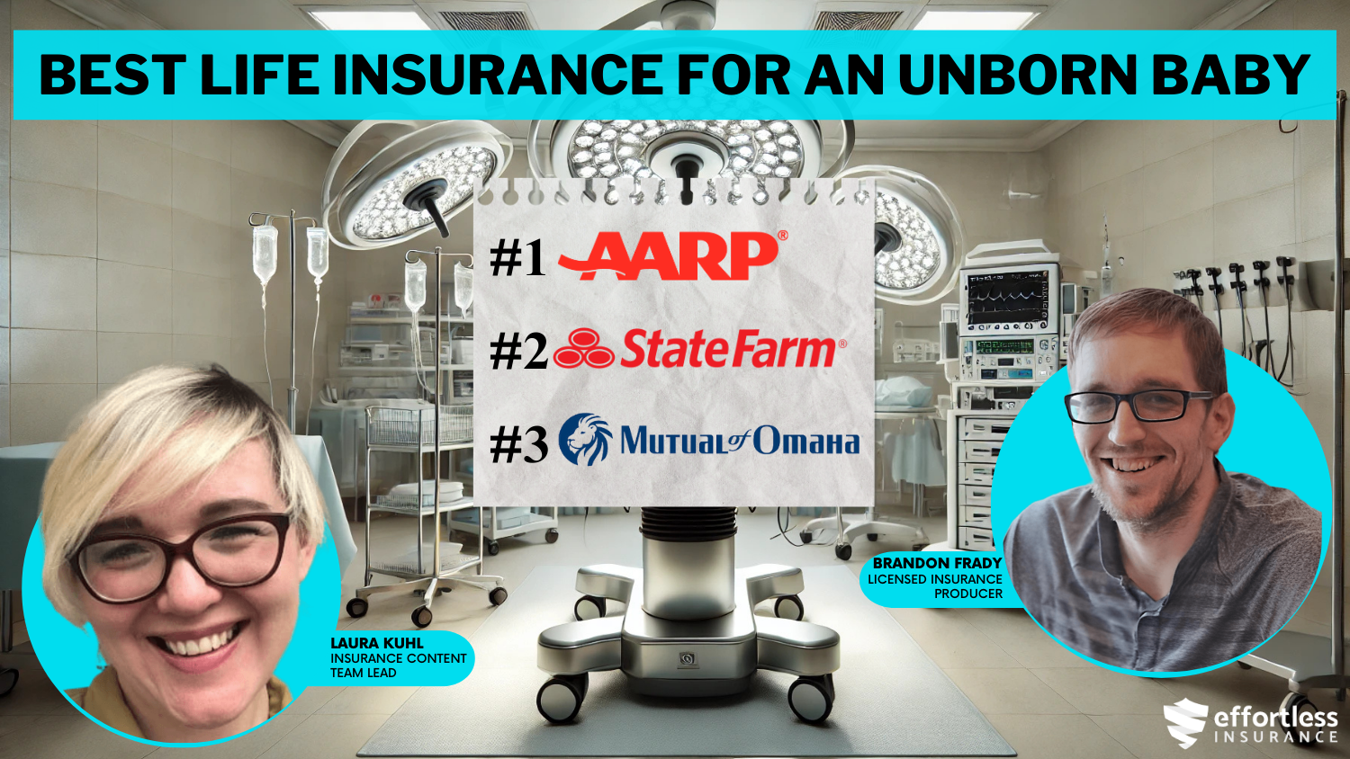 best life insurance for an unborn baby: AARP, State Far, and Mutual of Omaha