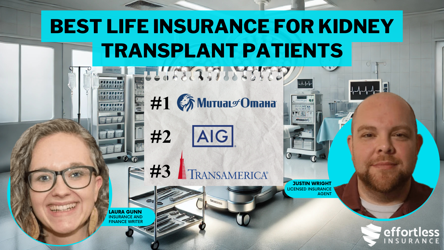 Best Life Insurance for Kidney Transplant Patients: Mutual of Omaha, AIG, and Transamerica